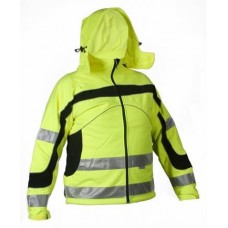 Softshell high visibility jacket  STARMAX YELLOW