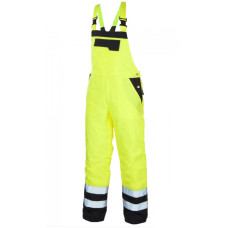 High visibility winter trousers NEON