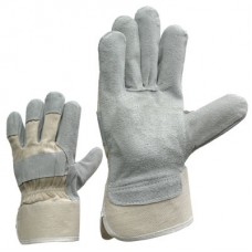 Комбинированные замшевые перчатки